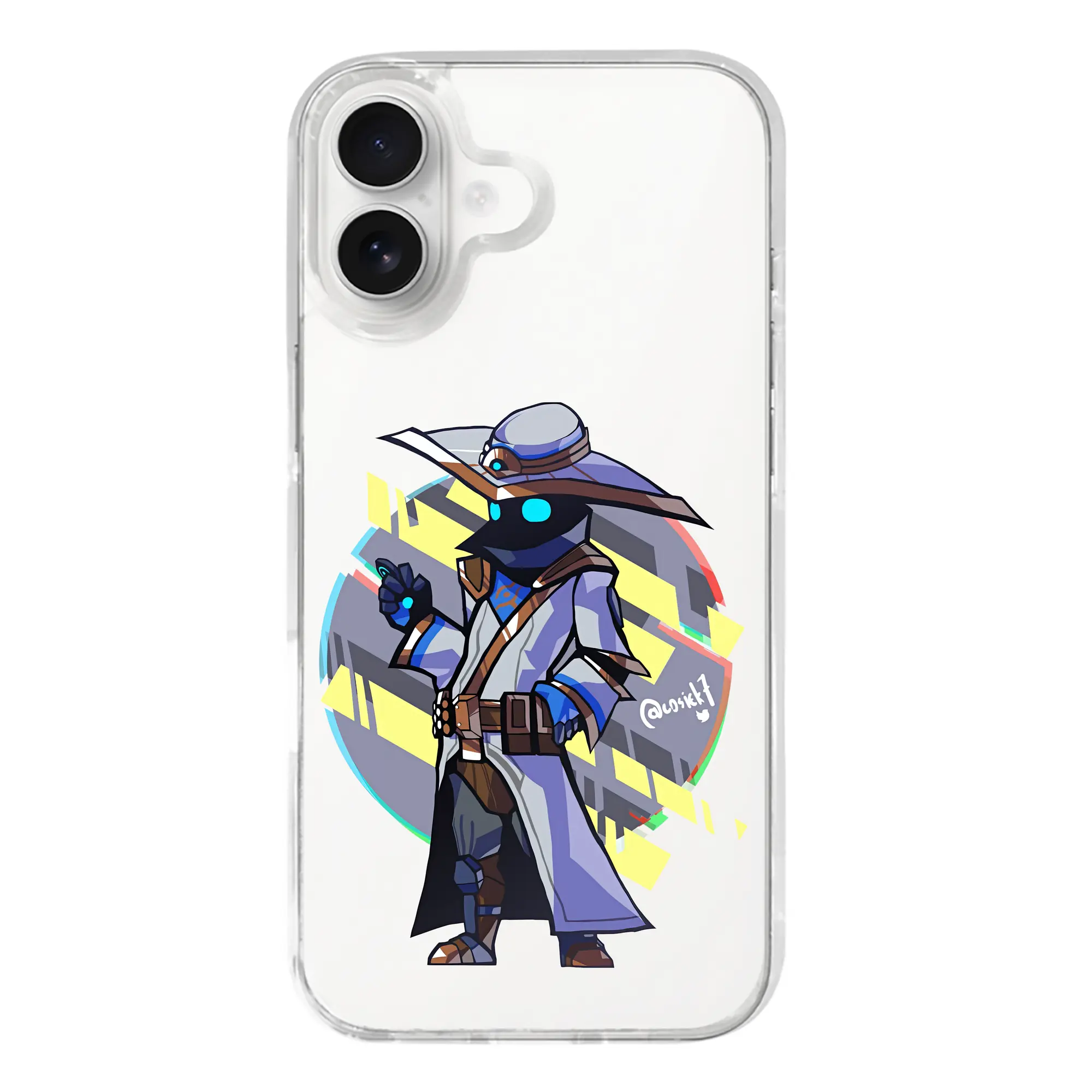 VALORANT グッズ,サイファー - iPhone 17シリーズ 透明スマホケース – 薄型・耐衝撃・精密フィット保護カバー